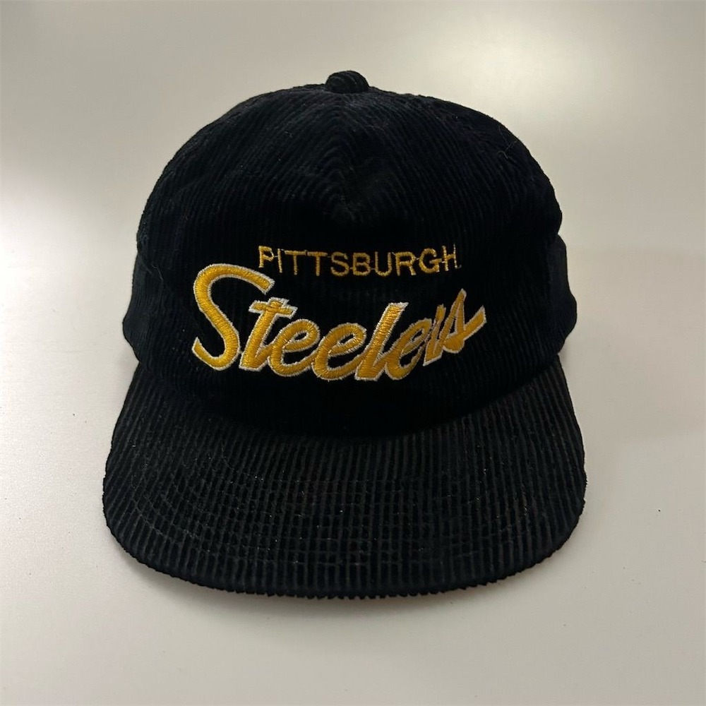 Vintage Sports Specialties Pittsburgh Steelers Hat Cap The Cord Corduroy Script